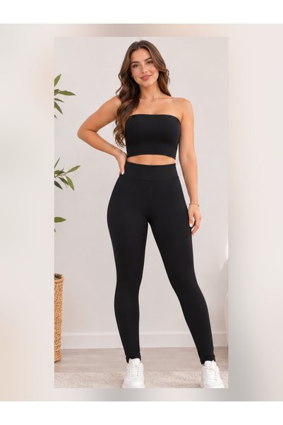Dol-uP Women's High-Waisted Fleece-Lined Shaping / Sculpting Leggings—Stretch...