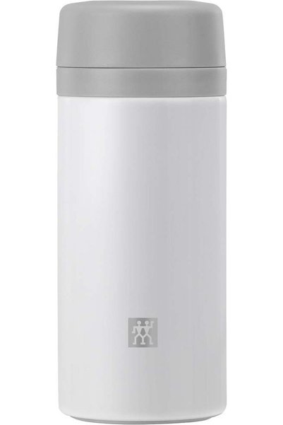 ZWILLING THERMOÇAY DEMLİKLİ MATARA, 420 ML | PASLANMAZ ÇELİK | BEYAZ-GRİ