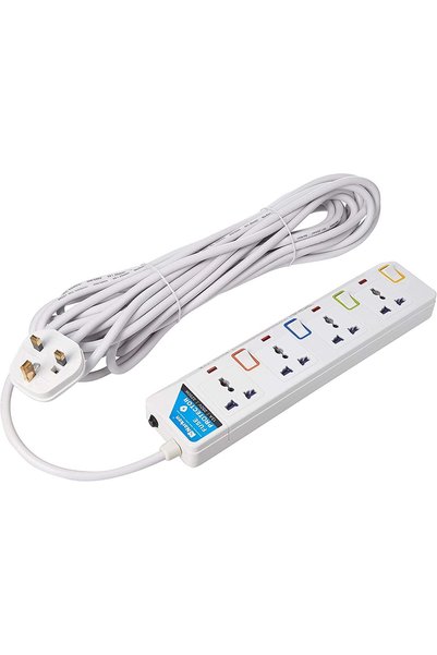 N Narken E-Series Universal Electric Extension Cord with 4 Sockets of 10 Mete...