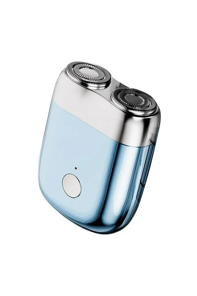 OEM Mini aparat de ras electric portabil, 3 W, 2 lame, încărcare USB-C și aut...