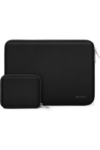 Mosiso 13.3 inch Laptop Case Neoprene Sleeve with Small Bag, Black