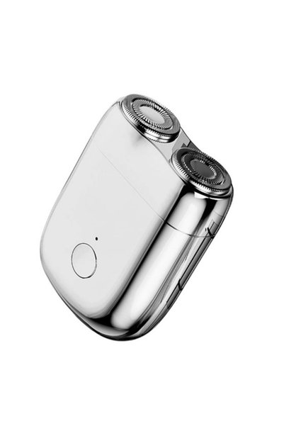 OEM Mini aparat de ras electric portabil, 3 W, 2 lame, încărcare USB-C și aut...