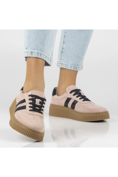 Filippo Adidași din piele naturală 6776 roz-bleumarin