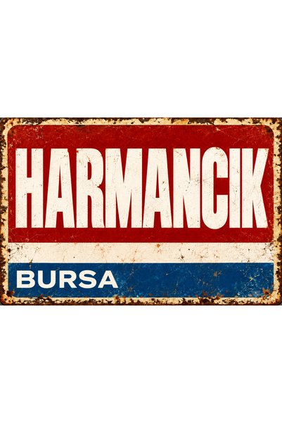 Lucena Harmancık Bursa – Tablou de perete vintage retro din metal, cu design ...