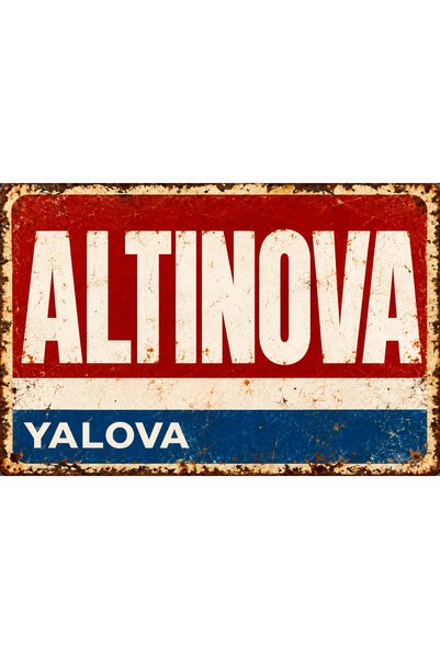 Lucena Altınova Yalova – Tablou de perete retro vintage din metal, cu design ...