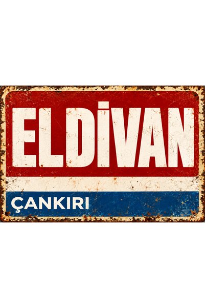 Lucena Eldivan Çankırı – Tablou decorativ de perete din metal în stil retro-v...