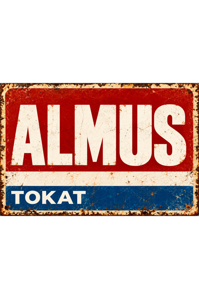 Lucena Almus Tokat – Placă metalică retro, design vintage, panou decorativ de...