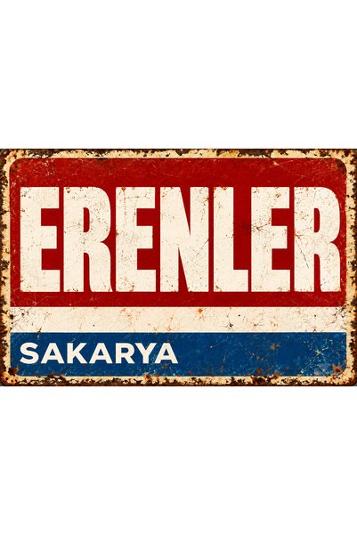 Lucena Erenler Sakarya – Tablou decorativ din metal cu aspect retro-vintage, ...