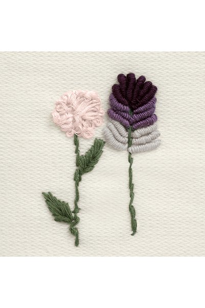 ALTINBAŞAK TEKSTİL Prosop de mână Mery cu broderie florală din bambus, culoare ecru, 50x90, ecru