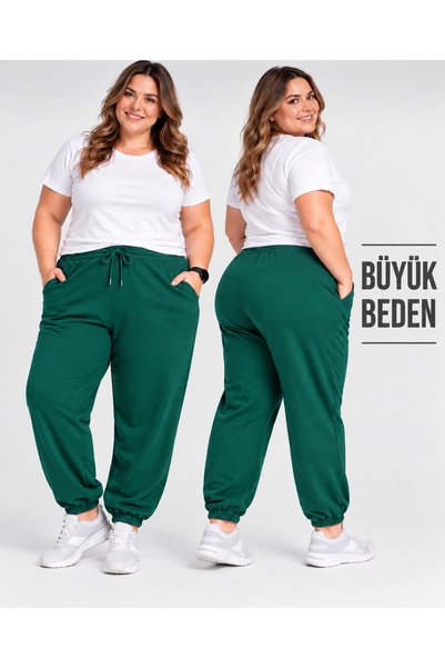 luci sports Pantaloni de trening (joggers) pentru femei cu manșete elastice