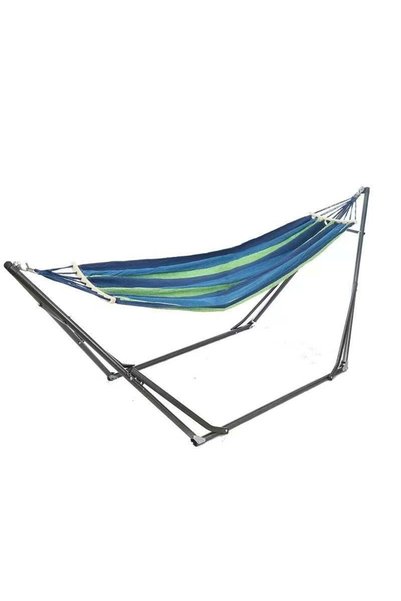 Generic Foldable Hammock with Heavy-Duty Steel Stand, Portable Canvas Hammock...