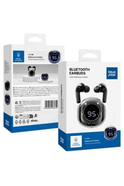 Bluestar Căști Bluetooth BLUE STAR TX 1 CIRCLE BEAT BT 5.3 Negre