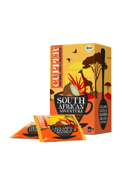 cupper Aventură în Africa de Sud, Ceai de scorțișoară, cacao și Rooibos, 20 p...