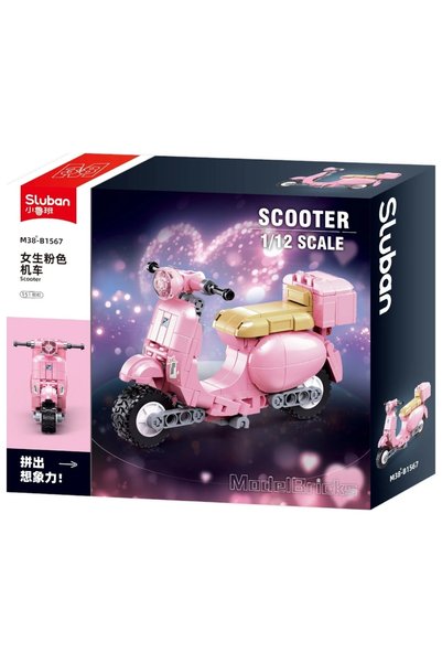 Sluban Set de construcție model, 151 piese, Trotinetă Turcoaz -