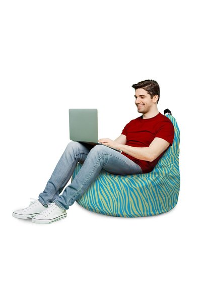 Updeco Fotoliu Puf Bean Bag tip Big Chill, impermeabil, pentru interior/exter...