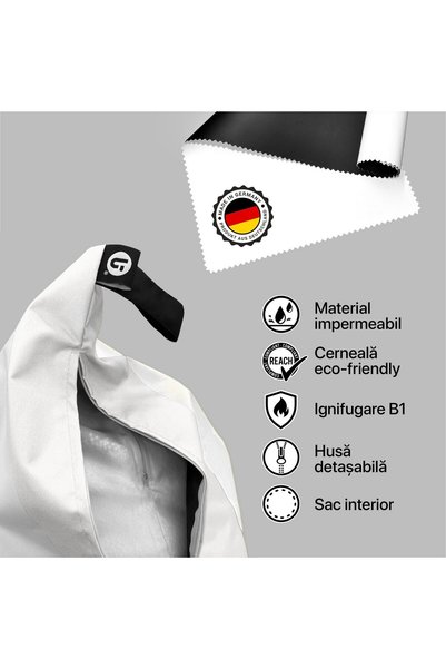 Updeco Fotoliu tip bean bag, tip pernă, impermeabil, pentru interior/exterior...