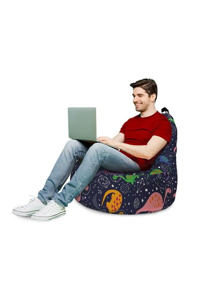 Updeco Fotoliu tip bean bag, model Big Chill, impermeabil, pentru interior/ex...