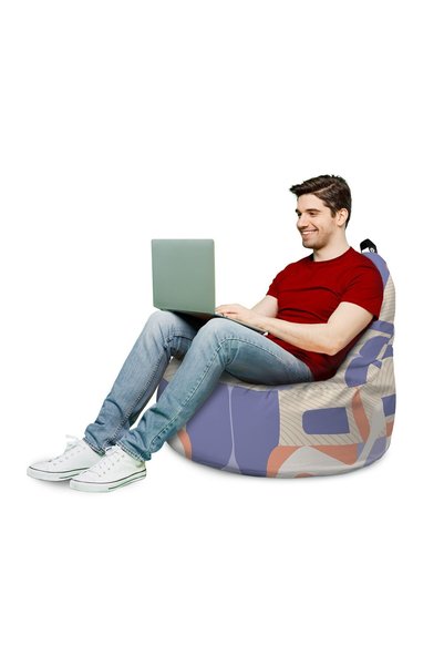Updeco Fotoliu Puf Bean Bag tip Big Chill, impermeabil, interior/exterior, sa...