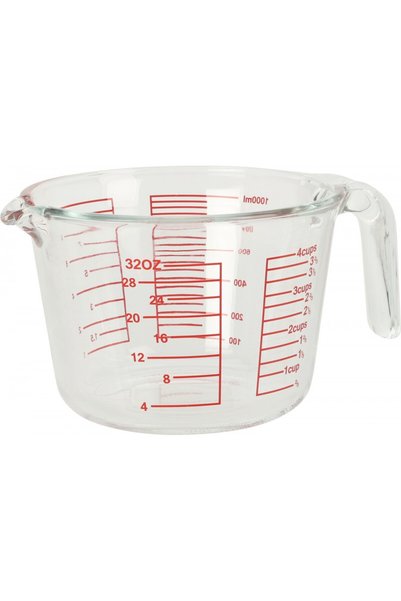 Excellent Houseware Eh graduated measuring cup, glass, 1 liter