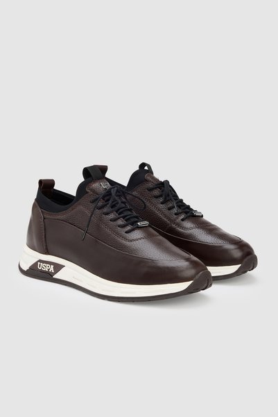 U.S. Polo Assn. حذاء رياضي/كاجوال بني اللون للرجال برباط 50330436-VR029