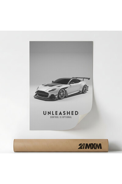 21mxm Poster Decorativ Tematică Automotive & Motivation - 'Unleashed', Materi...