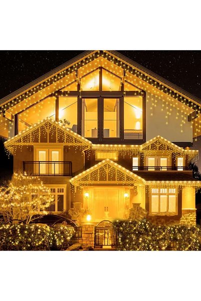 OEM Luminițe de Crăciun tip țurțur, cu efect de clipire, 15 m, 360 LED-uri, r...