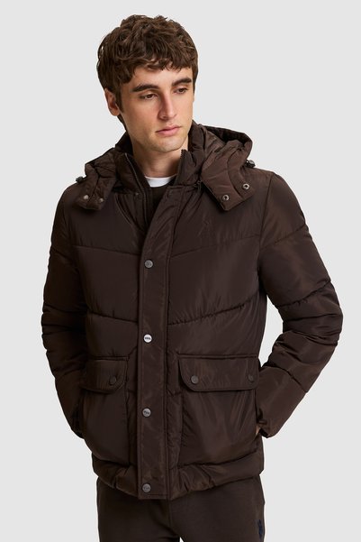 U.S. Polo Assn. Men's Dark Brown Coat 50326233-VR084