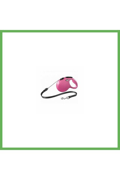 Flexi New Classic Automatic Retractable Dog Leash, Small, 5 Mt, Pink, GEN01