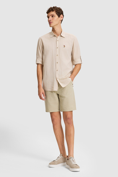 U.S. Polo Assn. Men's Light Khaki Woven Shorts 50323911-VR183