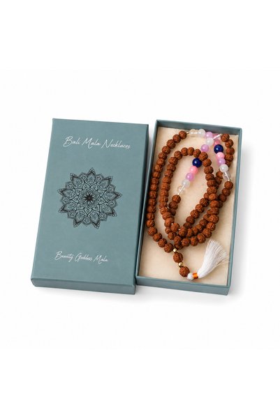 craftmystic Colier Bali Mala Rudraksha Zeița Frumuseții - Echilibru, Protecți...