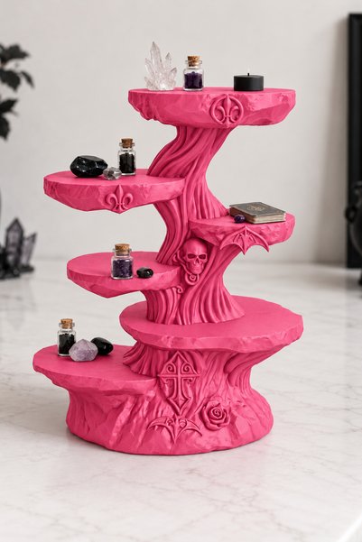 Belupa Gothic Tree-Design Multi-Tiered Jewelry and Accessories Organizer Stand