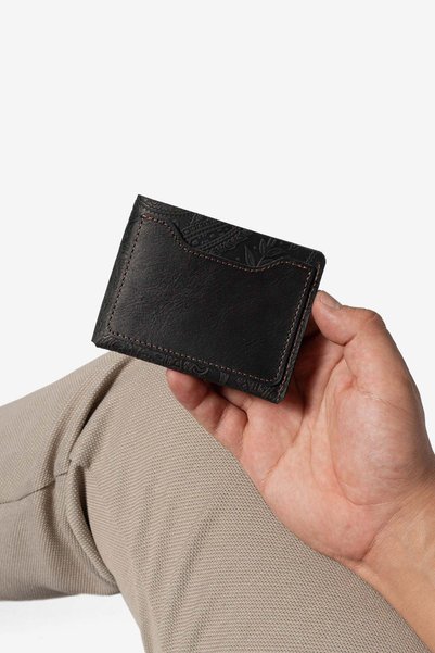 Niki Leather Mori Vintage Genuine Leather Wallet with Magnet