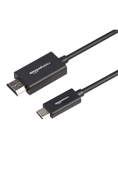 Amazon basics محول كابل USB-C إلى HDMI من الألومنيوم عالي الجودة (متوافق مع T...