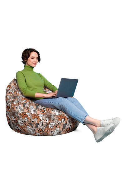 Updeco Fotoliu Puf Bean Bag tip Para XL, impermeabil, indoor/outdoor, sac int...