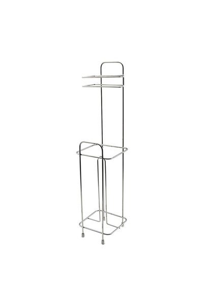 UCUZTEKNO Kare Metal - Chrome Refillable Wc Paper Holder (5496)
