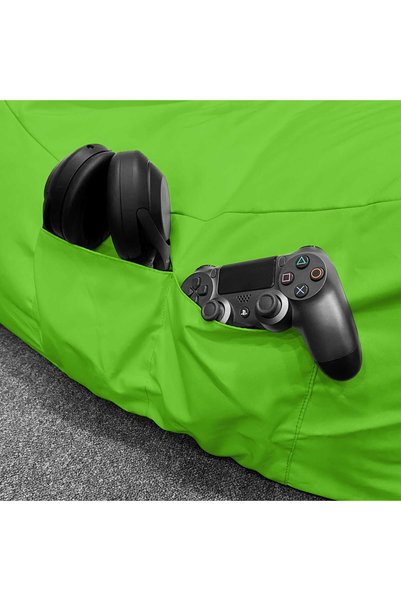 Updeco Fotoliu Puf Bean Bag tip Chill, sac interior, impermeabil, pentru inte...