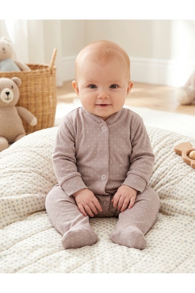 MiniKids Salopeta cu botosei by BBY, buline, bej