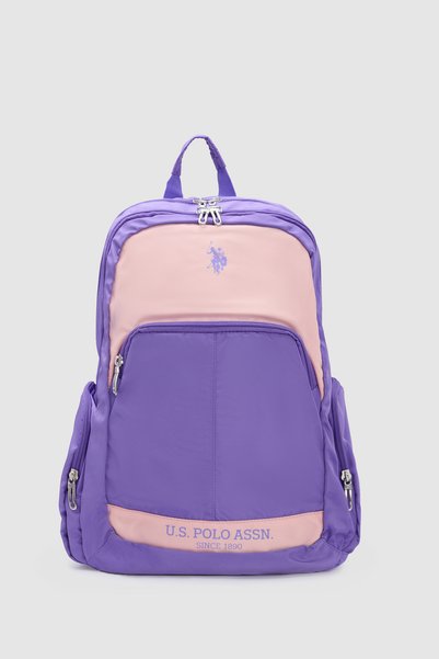 U.S. Polo Assn. Girls' Lilac-Pink Backpack with Contrast Back Detail 50330832...