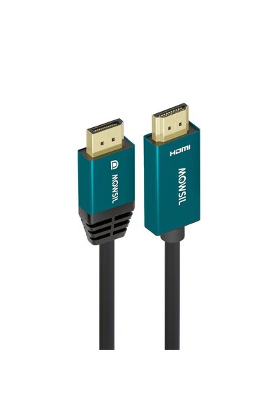 MOWSIL كابل DisplayPort إلى HDMI بطول 5 متر، دقة 4K@60Hz UHD، 1080p@120Hz، سر...