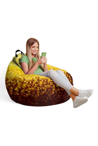 Updeco Fotoliu Puf Bean Bag tip L, impermeabil, de interior/exterior, cu sac ...