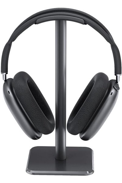 Generic حامل سماعات رأس من الألومنيوم، قاعدة صلبة للمكتب، متوافق مع Air Pods ...