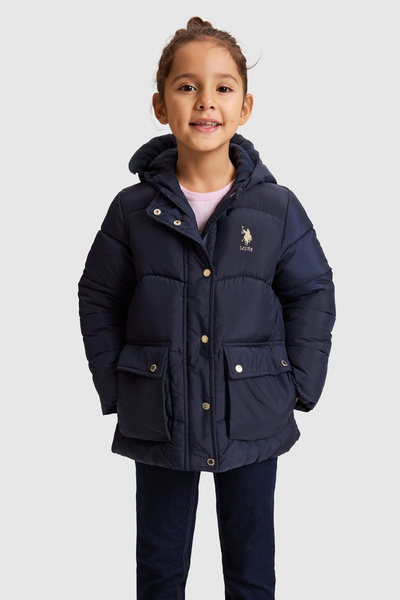 U.S. Polo Assn. Kız Çocuk Lacivert Kaban 50328223-VR033
