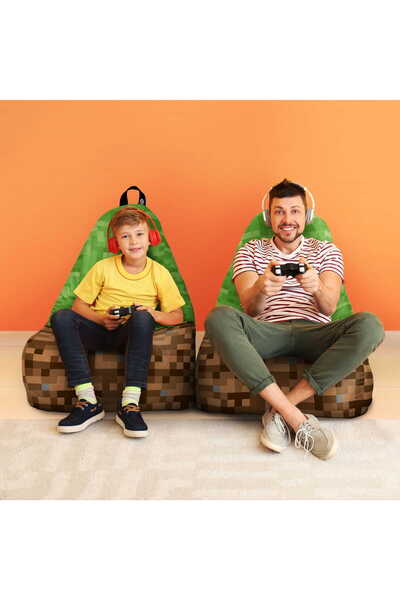 Updeco Fotoliu Puf Bean Bag tip Chill, sac interior, impermeabil, de interior...
