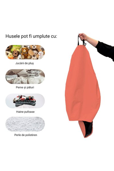 Updeco Husa exterioara Puf Bean Bag tip Para XL Chroma, fara umplutura, imper...