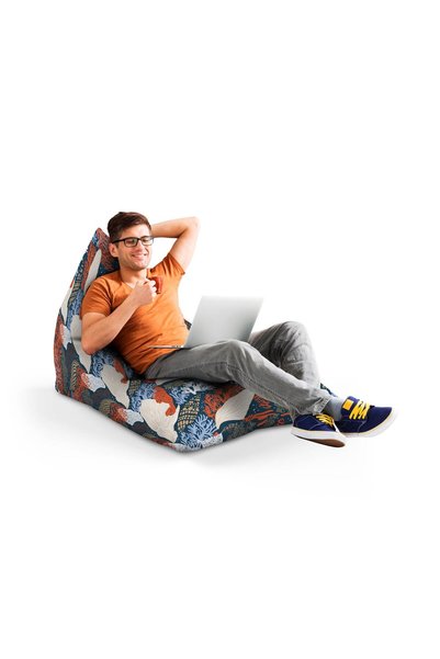 Updeco Fotoliu Puf Bean Bag tip Lounge, impermeabil, de interior/exterior, cu...