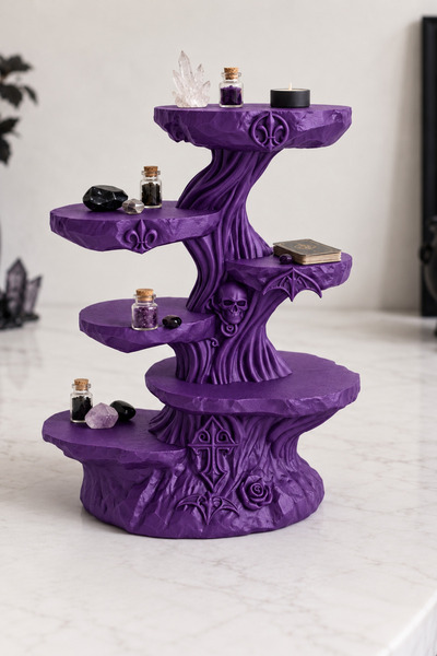 Belupa Gothic Tree-Design Multi-Tiered Jewelry and Accessories Organizer Stand