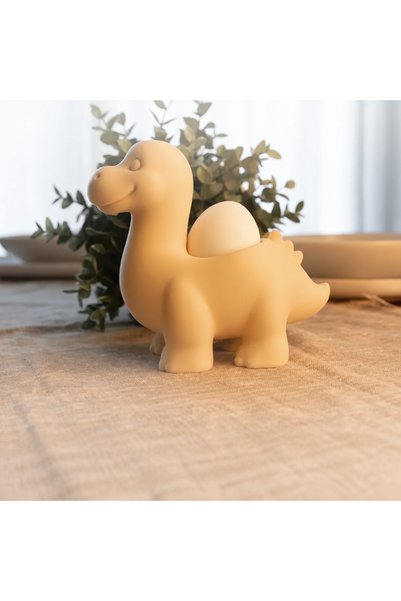 Bezos 3D-Printed Dinosaur Egg Holder - Cute Eggosaurus Egg Holder - Beige BZE...