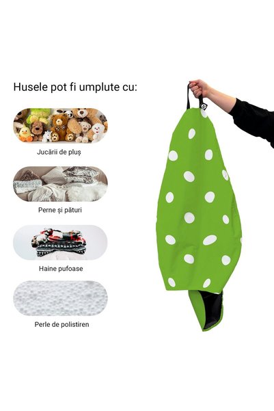 Updeco Husa exterioara Puf Bean Bag tip Para XL, fara umplutura, impermeabil,...