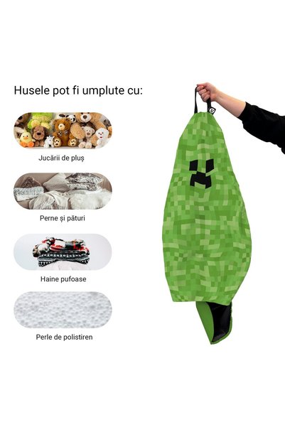 Updeco Husa exterioara Puf Bean Bag tip Para XL, fara umplutura, impermeabil,...