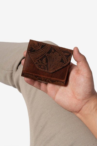 Niki Leather Albon Vintage Genuine Leather Wallet with Magnetic Closure